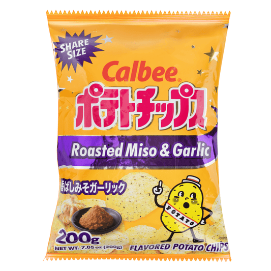 Calbee Potato Chips Mega Miso & Garlic Large