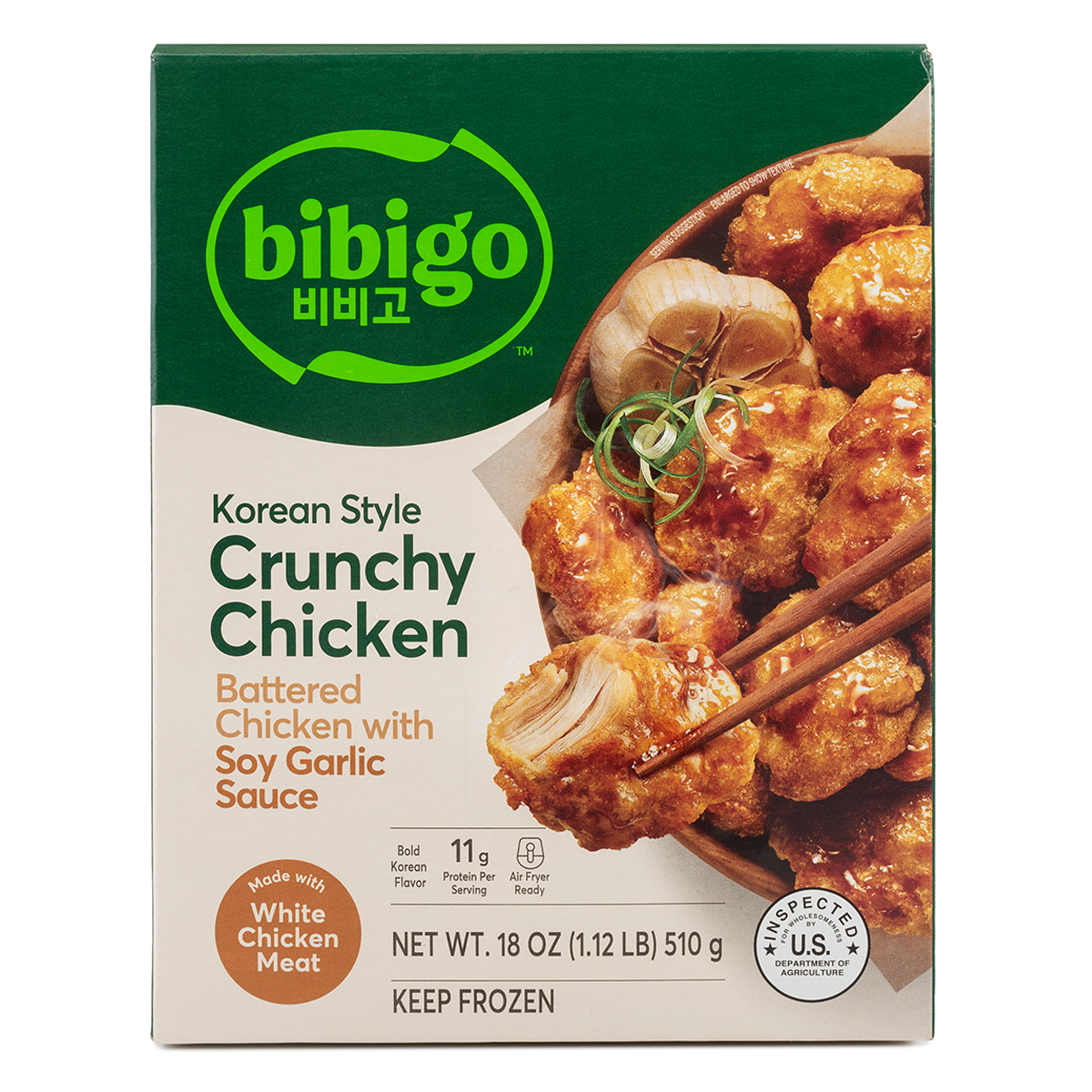 CJ BIBIGO Korean Crunchy Chicken With Soy Garlic Sauce