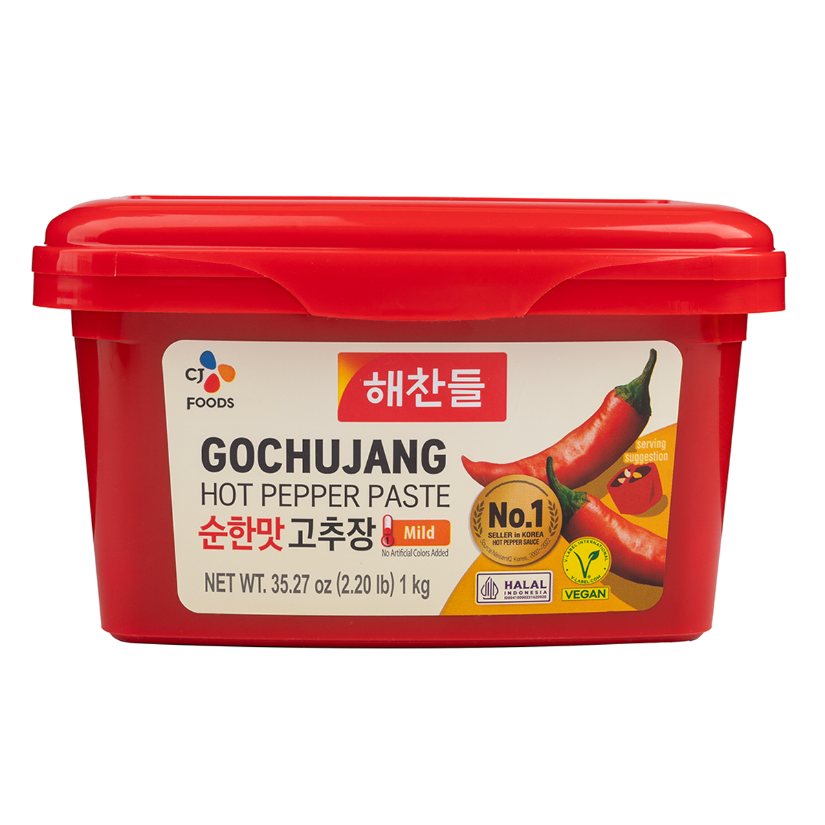 CJ GOCHUJANG Hot Pepper Paste, Mild 2.2lb