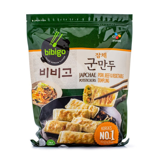 CJ Korean Japchae Beef, Pork, and Vegetables Dumplings (frozen) 794g
