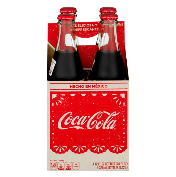 Coca Cola Glass Bottles 12oz - 4 pack