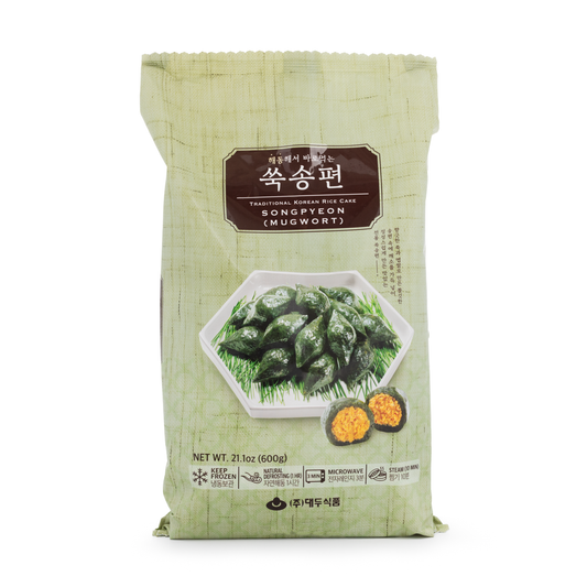 DAEDOO Traditional Korean Rice Cake, Song Pyeon ( MUGWORT)