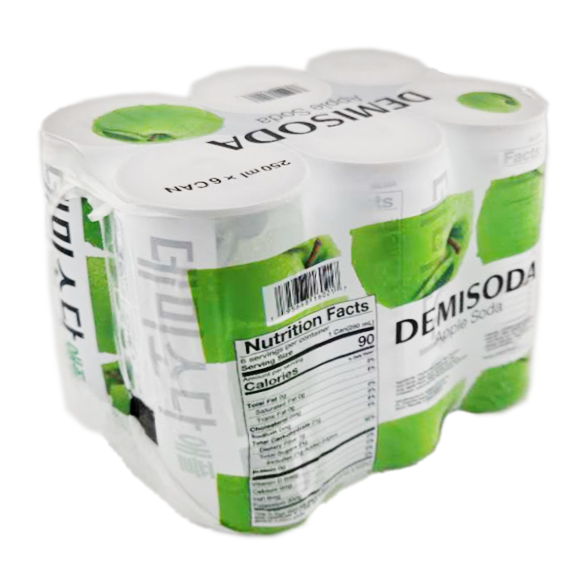 DEMISODA Apple Flavored Soda Drink 250 ml*6