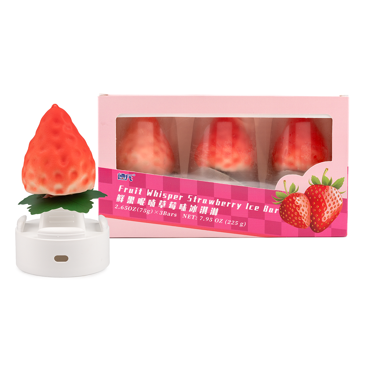 Deshi  Fruit Whisper Strawberry Ice Bar (75g x 3pc)