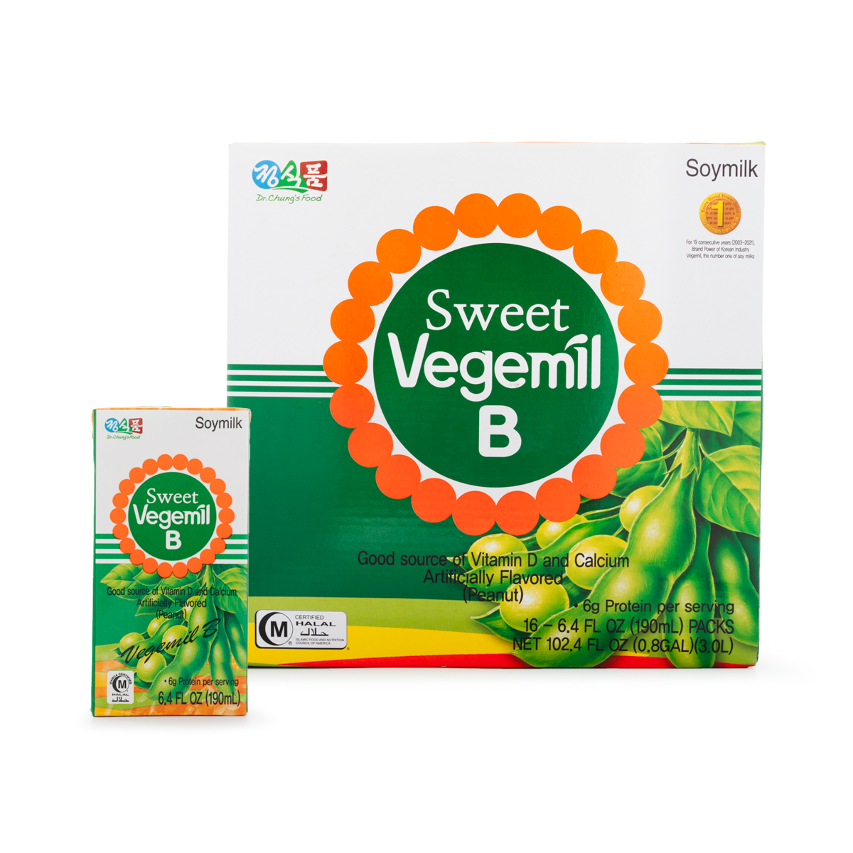 Dr. Chung's Food Soymilk-Sweet B 16pks