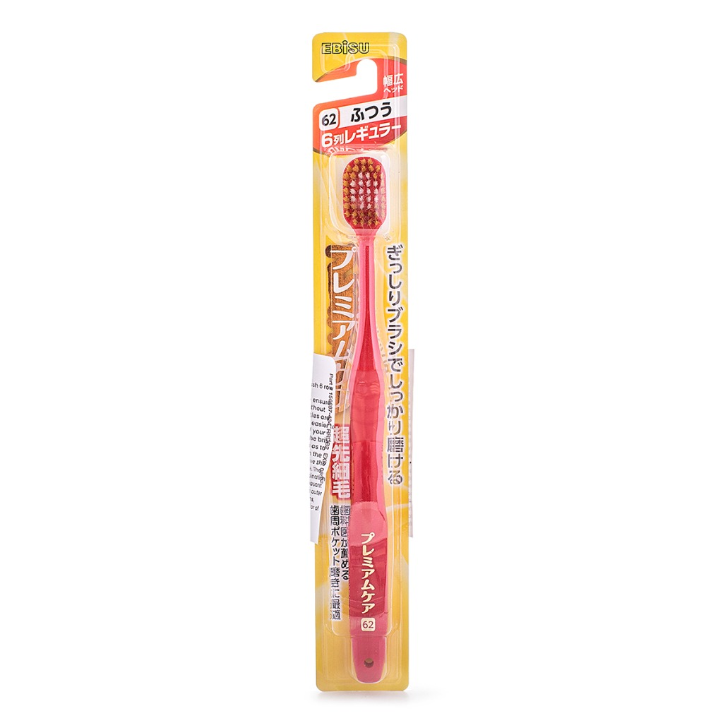 Ebisu Premium Care Toothbrush 6 Row (Random Color)