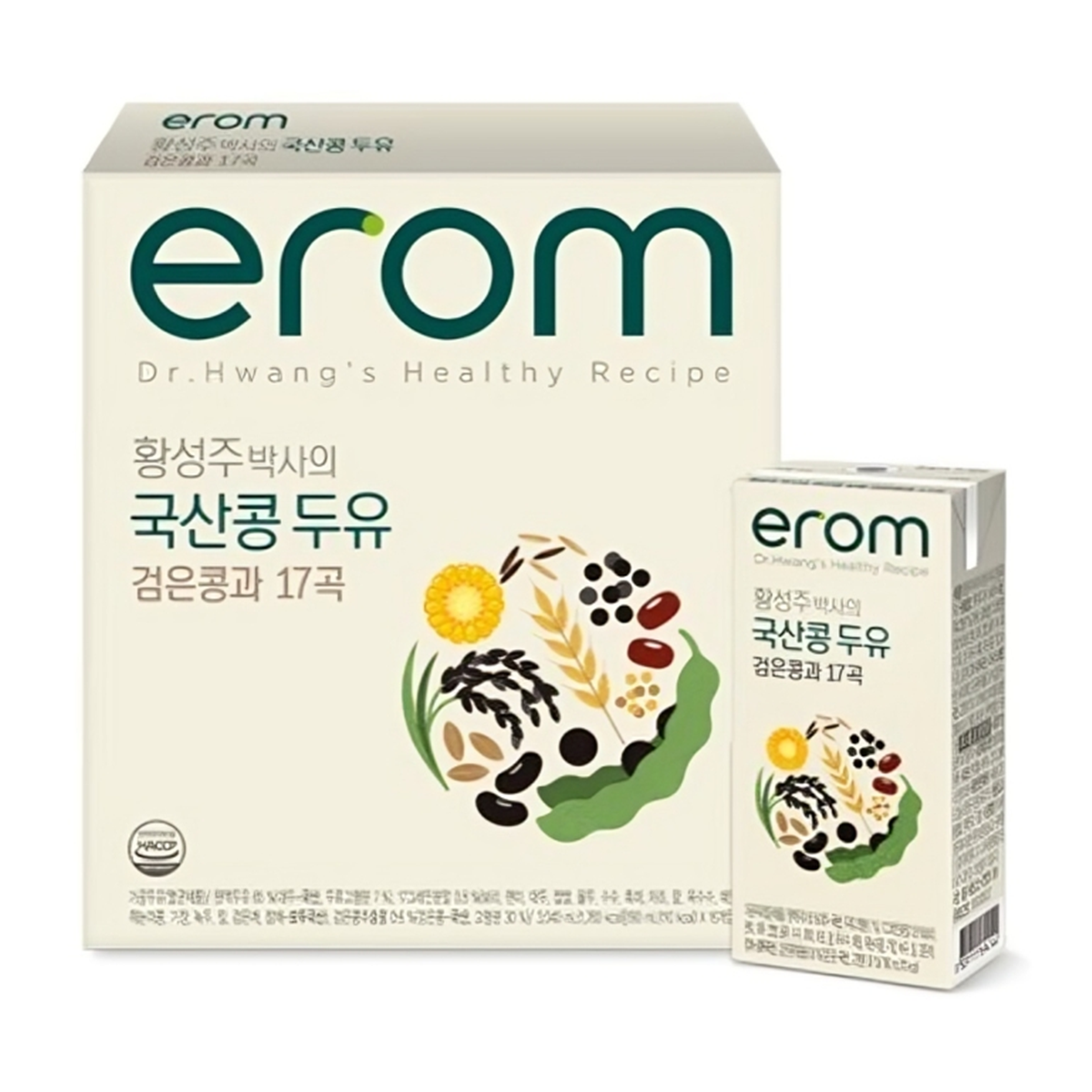 Erom Black Bean & 17 Grains Soymilk 190ml x 16
