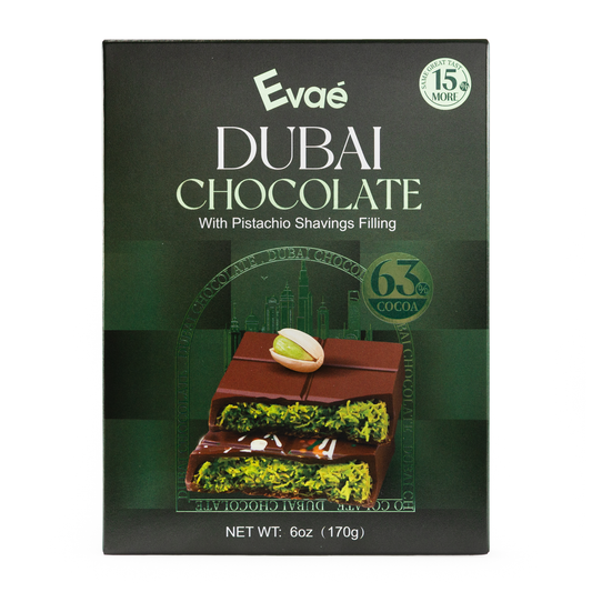 Evae Dubai Chocolate with Pistachio Shavings Filling