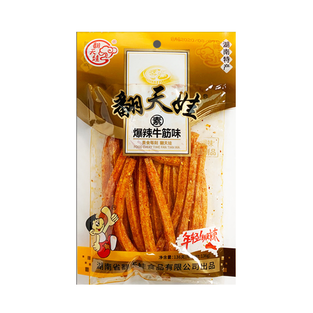 Fan Tian Wa Soybean Snack (Artificial - Spicy Beef Flavor)   136g