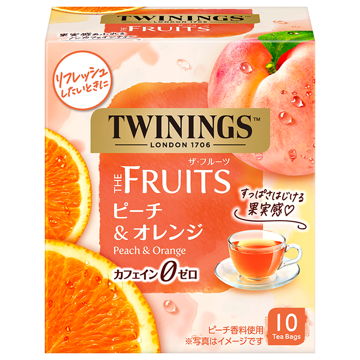 Kataoka x TWININGS Kataoka Twinings The Fruit Peach & Orange 10P