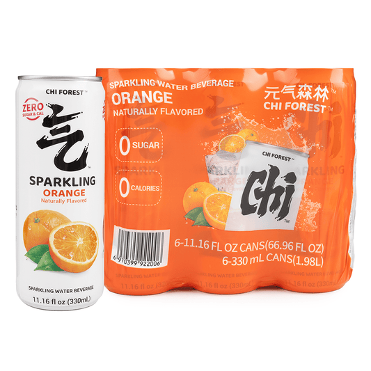 GF Sparkling Water Orange Flavor 6pk