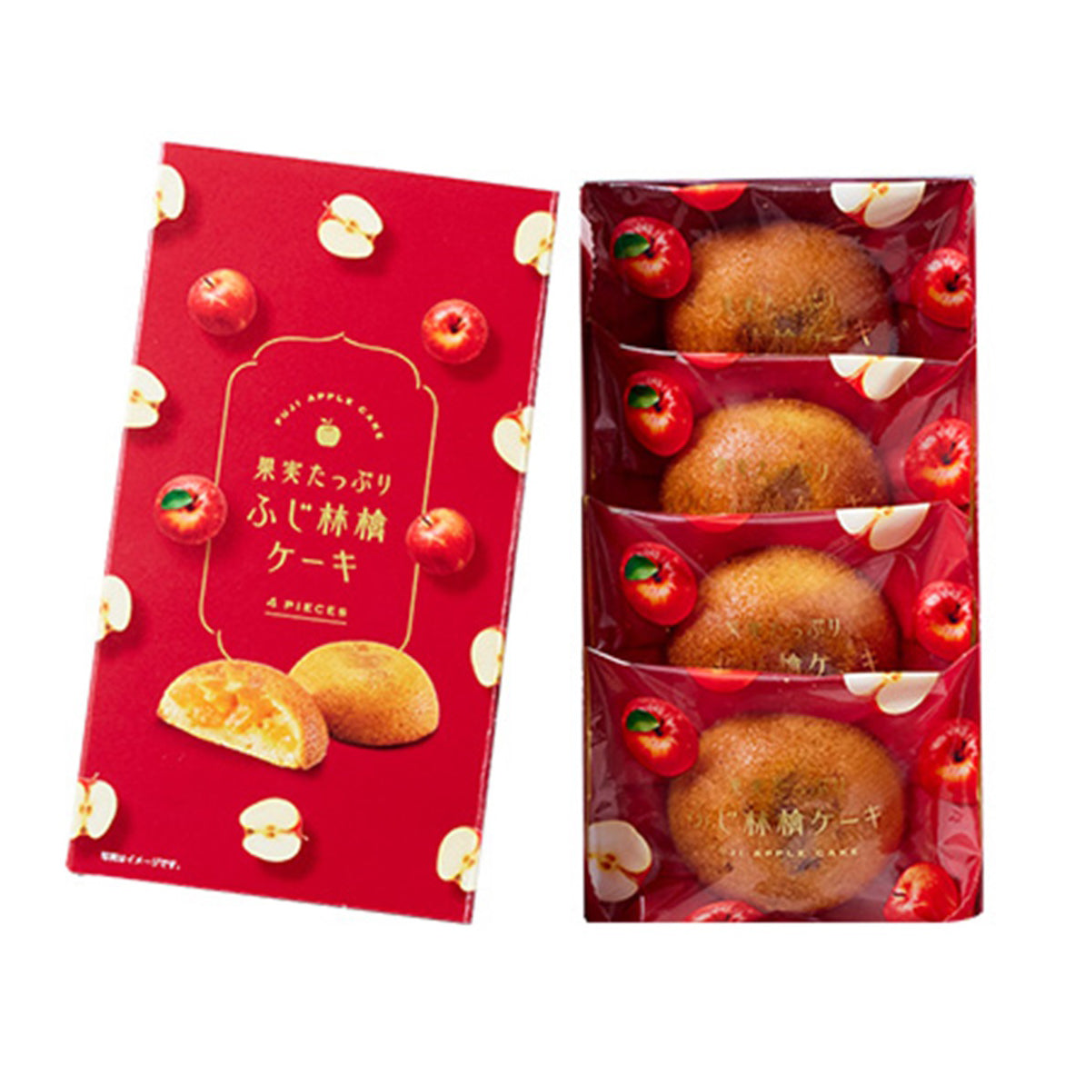 [Gift] Nakajima Fuji Apple Cake 4P