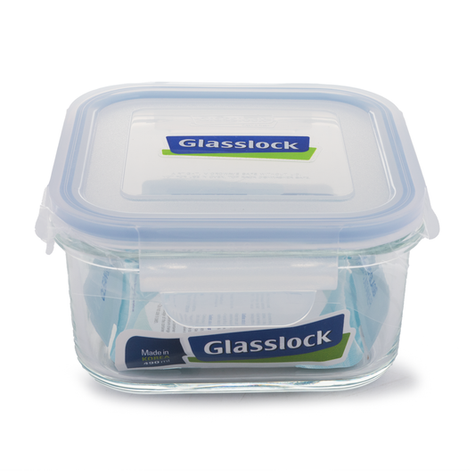 GLASS LOCK CONTAINER Square 495ML
