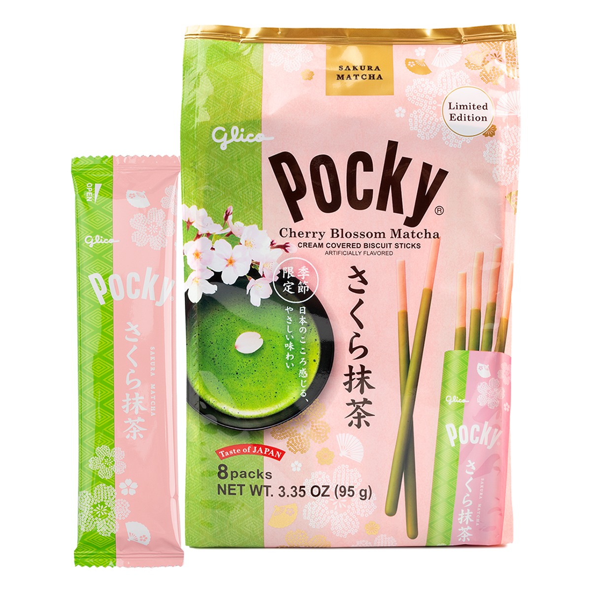 Glico Pocky FS Sakura Matcha (Seasonal)