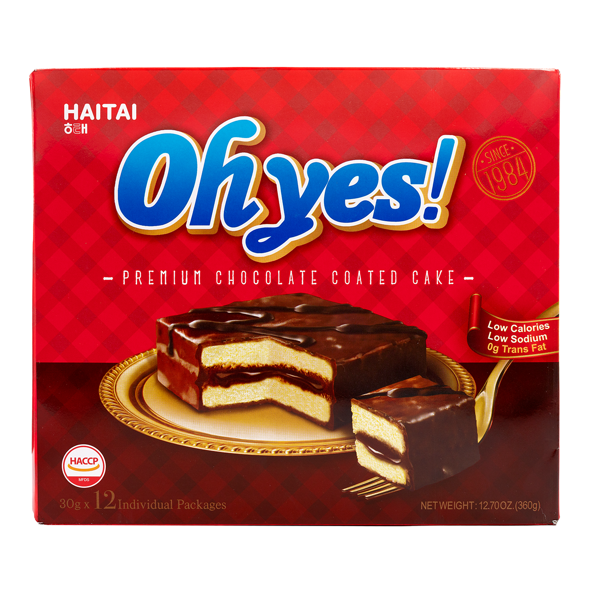 HAITAI OH! YES Choco Cake 12pieces 336g