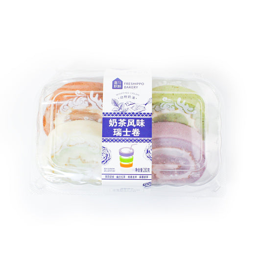 Hema Assorted Milk Tea Flavor Swiss Rolls 4PC