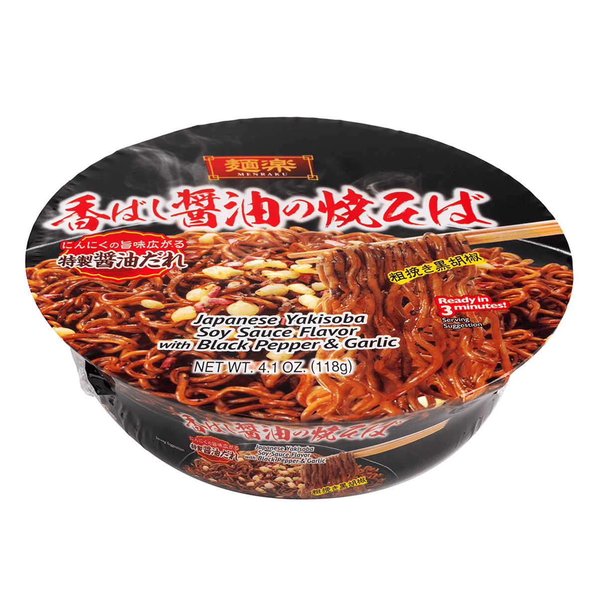 Hikari Menraku Yakisoba Bowl Soy Sauce