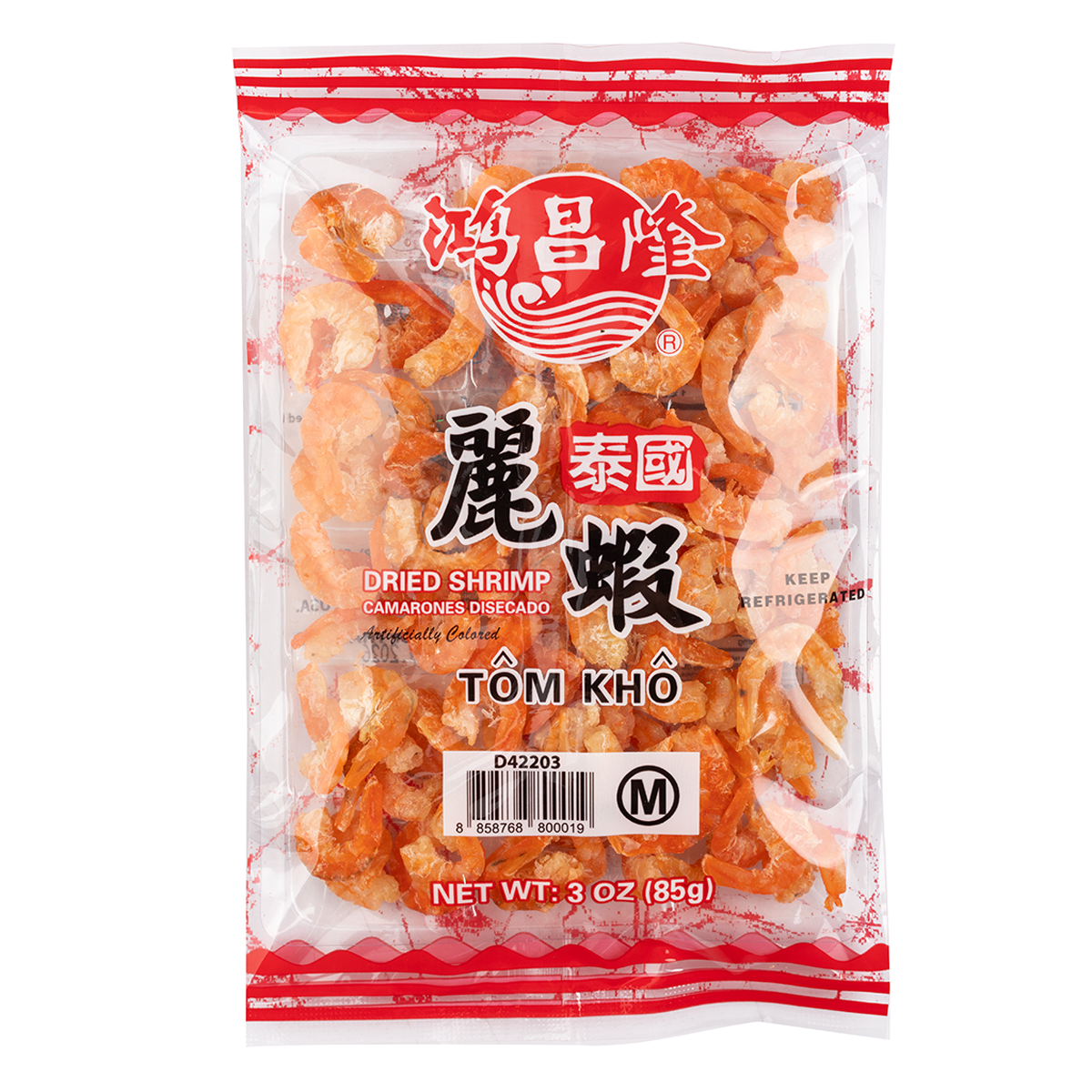 Hong Chang Long Tôm Khô Dried Shrimp, Medium 3oz