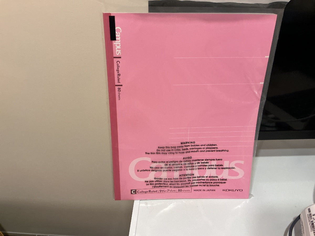 Kokuyo Campus Notebook Pink