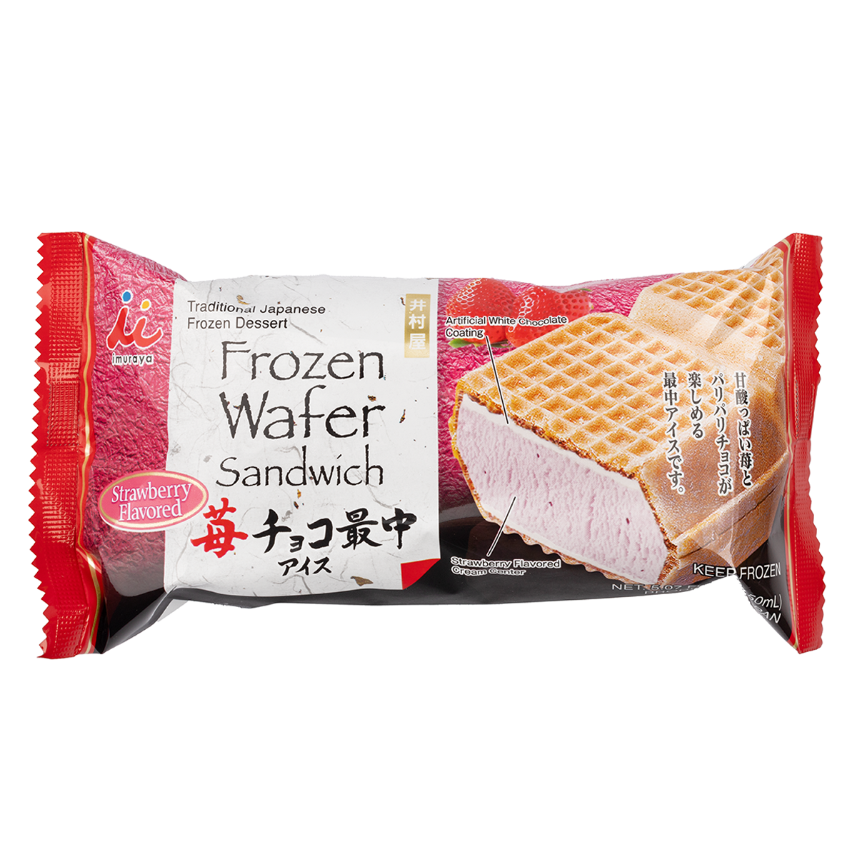 Imuraya Monaka 1P Strawberry