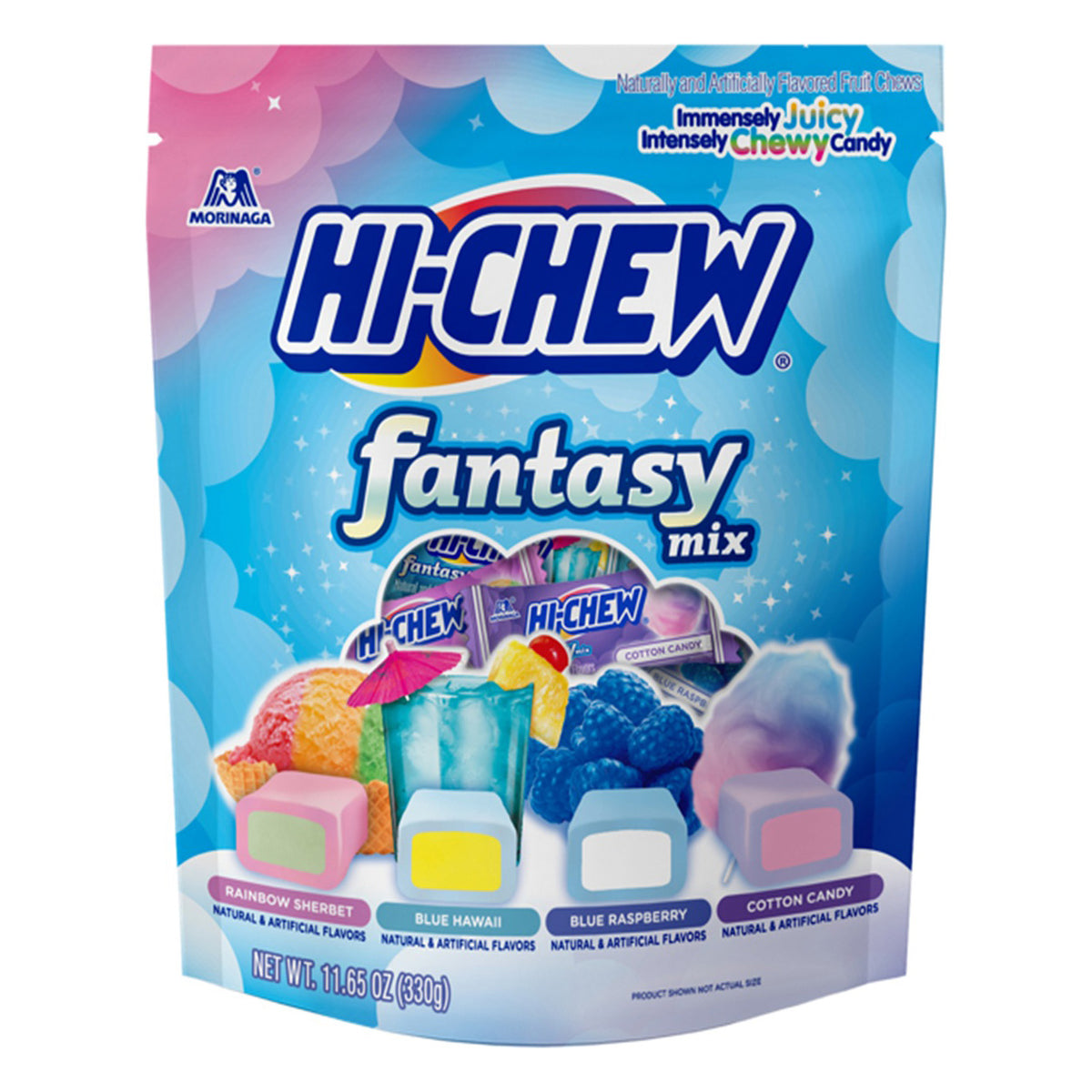 HI CHEW BAG FANTASY MIX STAND UP POUCH 11.65 OZ