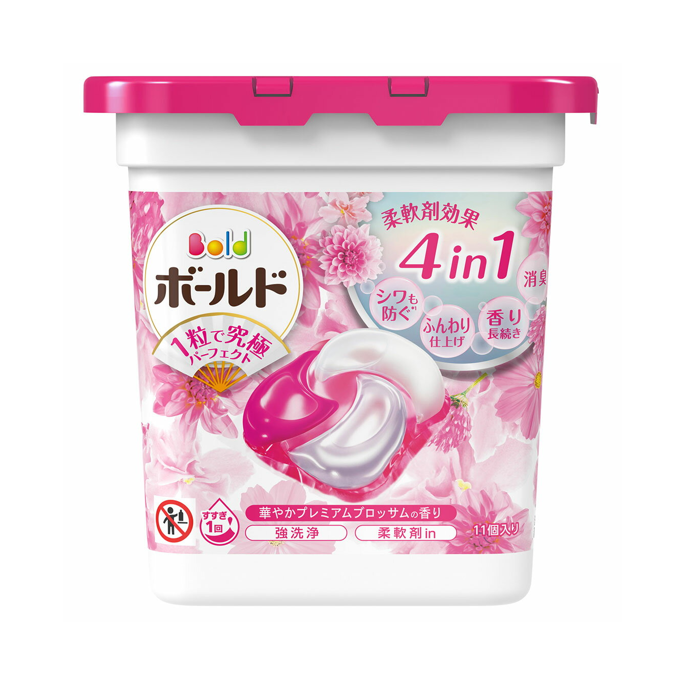 Japan Procter & Gamble Laundry Gel Antibacterial Stain Removal 4-in-1 Laundry Ball Soap & Flower Scent