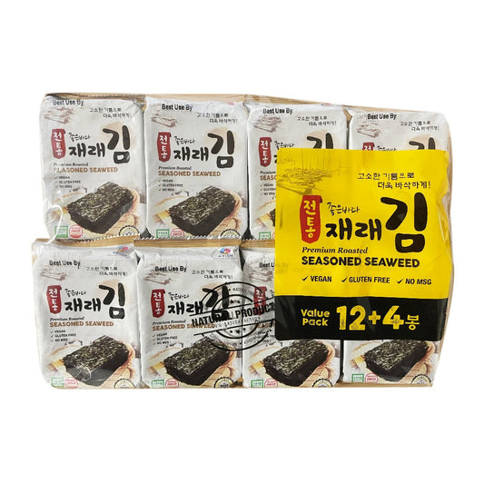K-FISH Premium Roasted Seaweed (4G * 16 * 6)
