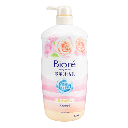 KAO BIORE CLEAN AND SOFT BODY WASH - CHIBA ROSE 1000ML
