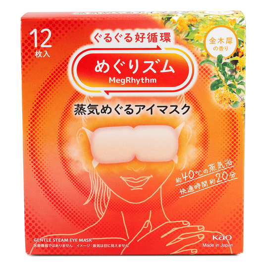 KAO MegRhythm Steam Eye Mask - Osmanthus 12pcs