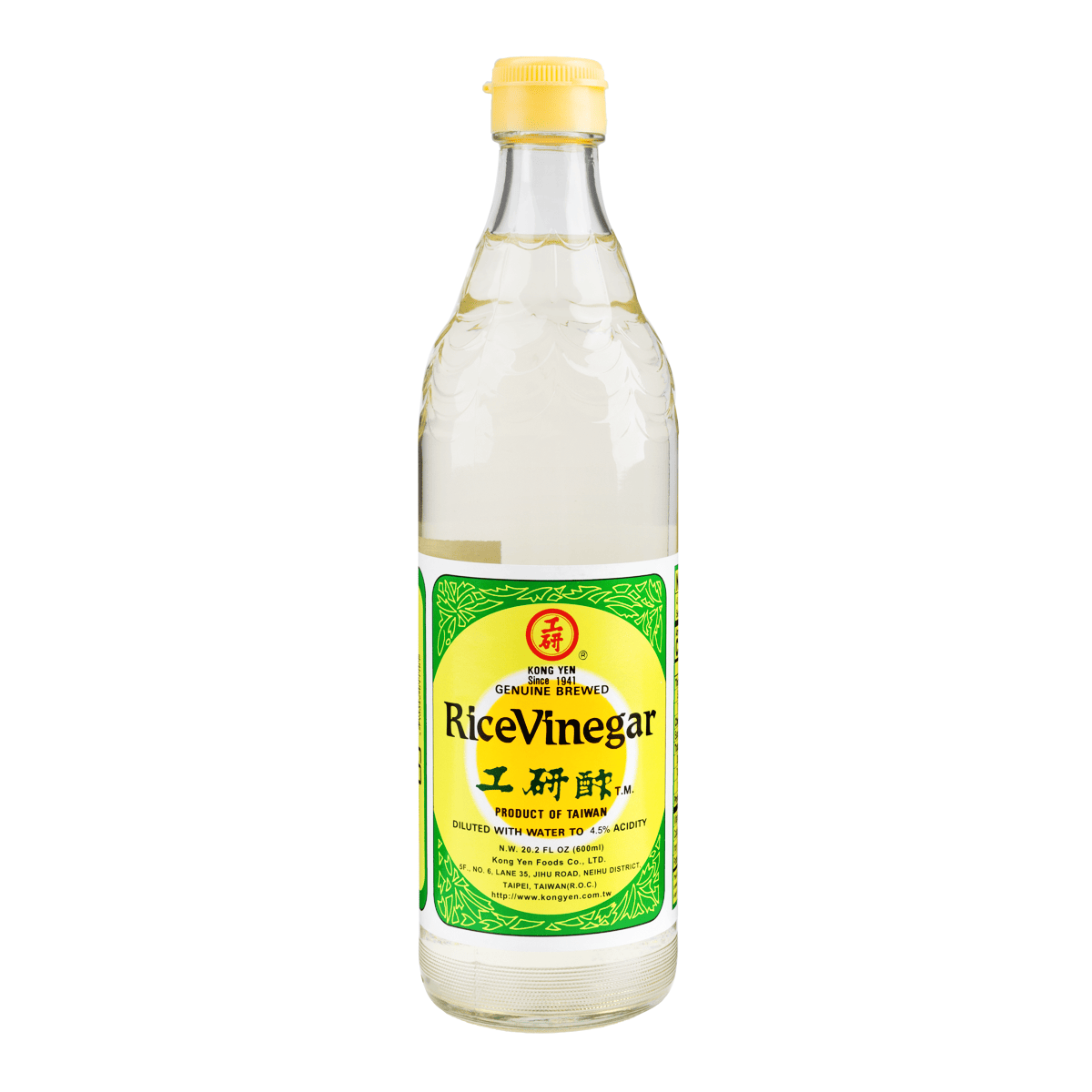 [KONG YEN] Rice Vinegar 20.2oz