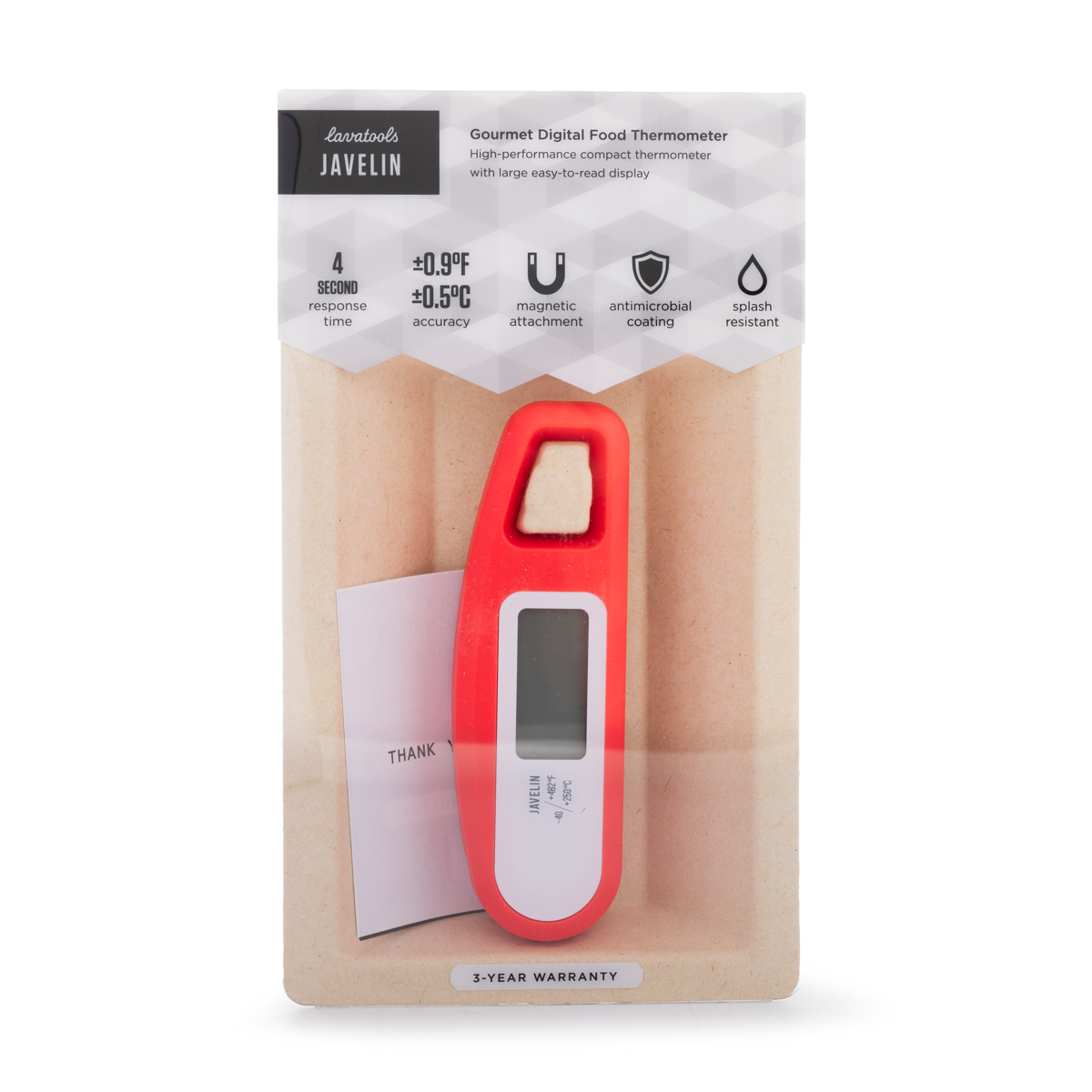 Lavatools PT12 Digital Instant Read Meat Thermometer