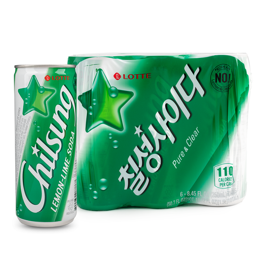LOTTE Chilsung Cider Lemon Lime Soda 250ml x 6PK