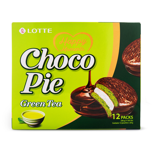 Lotte Choco Pie Green Tea 12pk