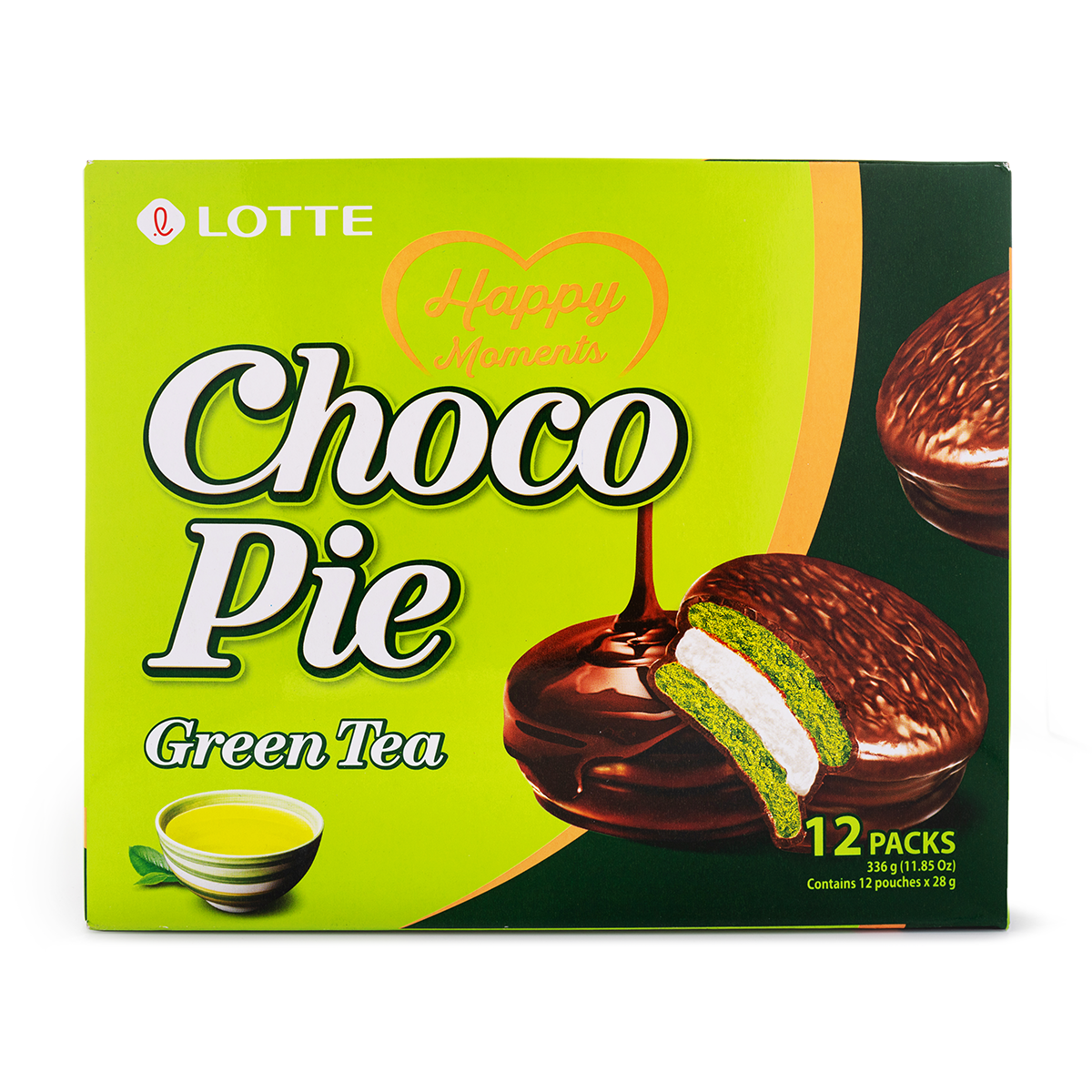 Lotte Choco Pie Green Tea 12pk