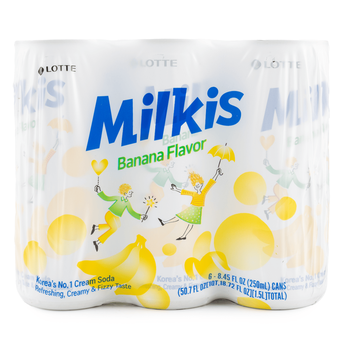 Lotte Milkis-Banana 6 Cans