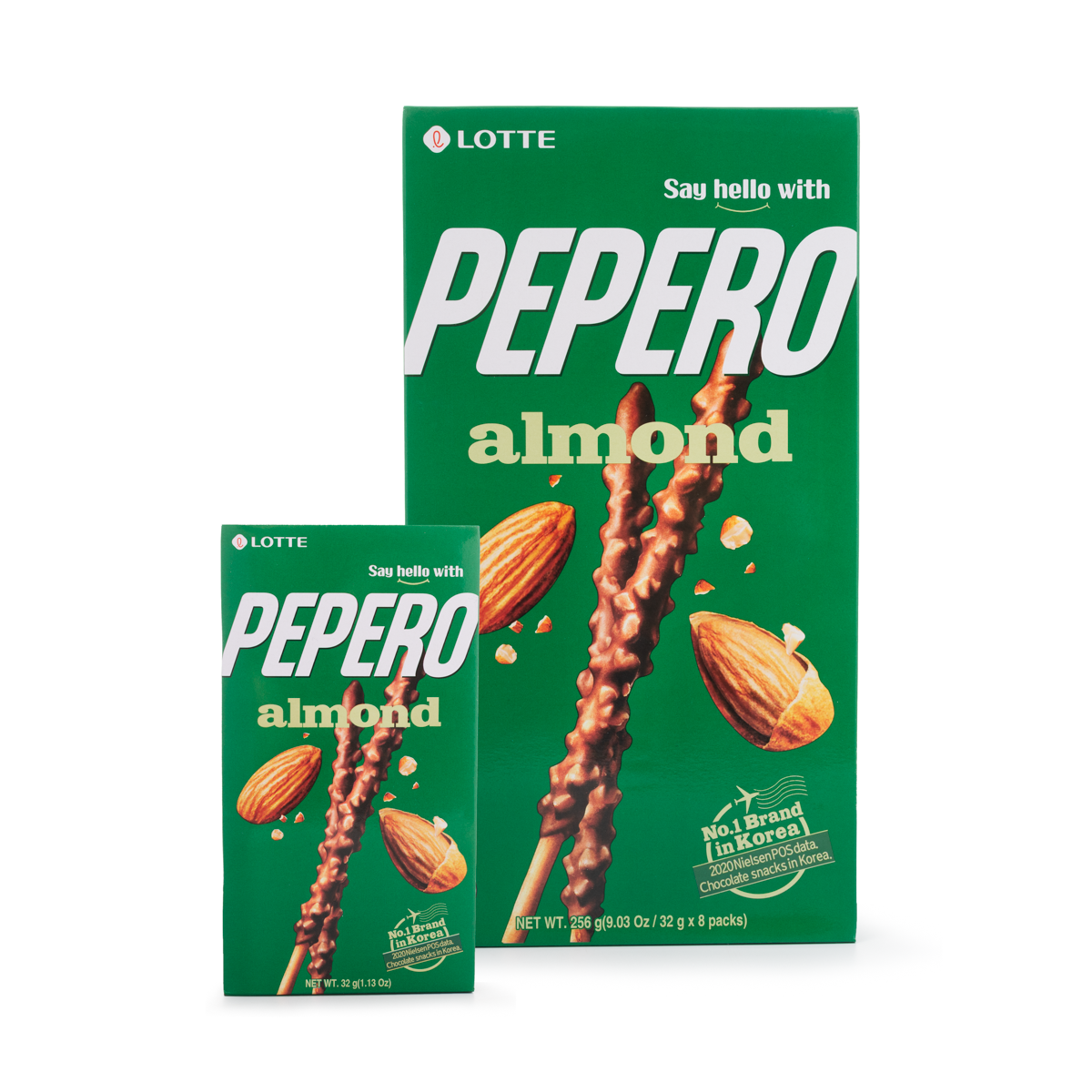 LOTTE Pepero Almond Value Pack 8pk