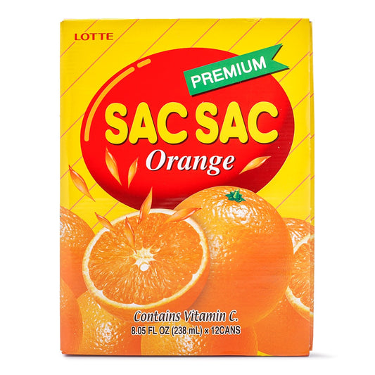 LOTTE Sac Sac Orange Juice 238ml/12