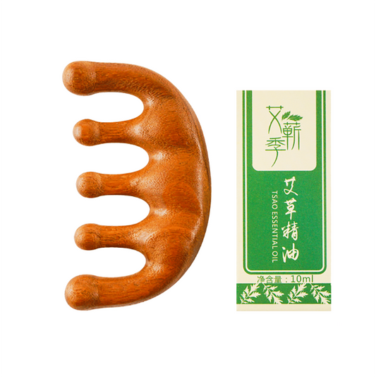 Massager with massage mugwort oil 10ml