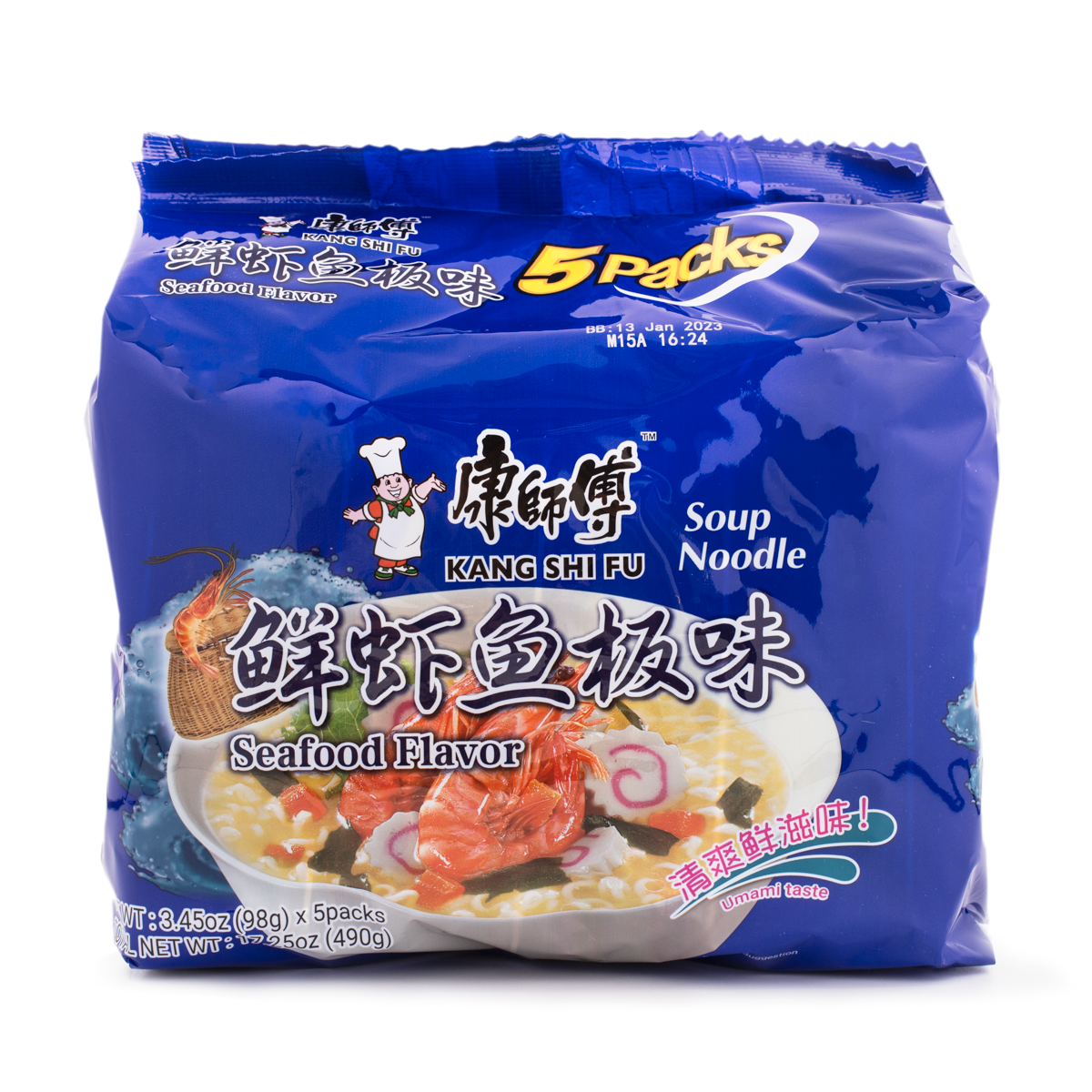 [MASTER KONG] Instant Noodle (Seafood) 490g x 5ct