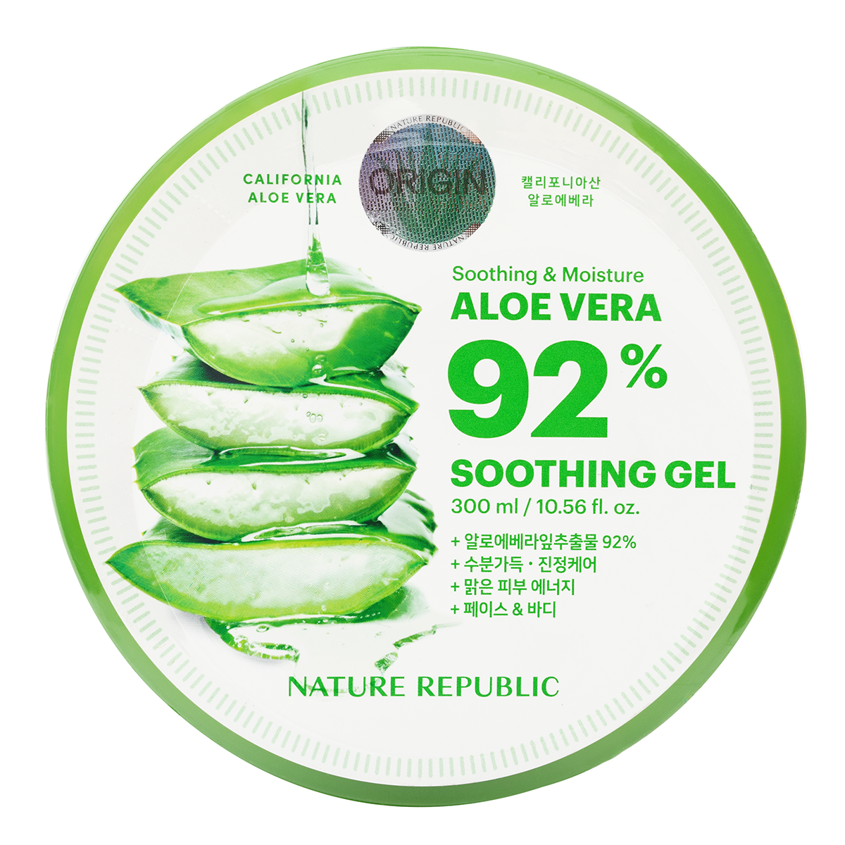 [Nature Republic] Soothing and Moisture Aloe Vera 92% Soothing Gel 300ml