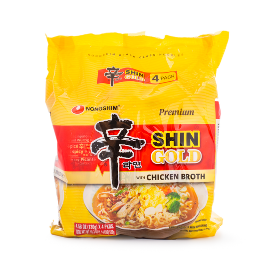 Nongshim Premium Shin Ramyun Gold Ramen 4 Packs - 1 Unit