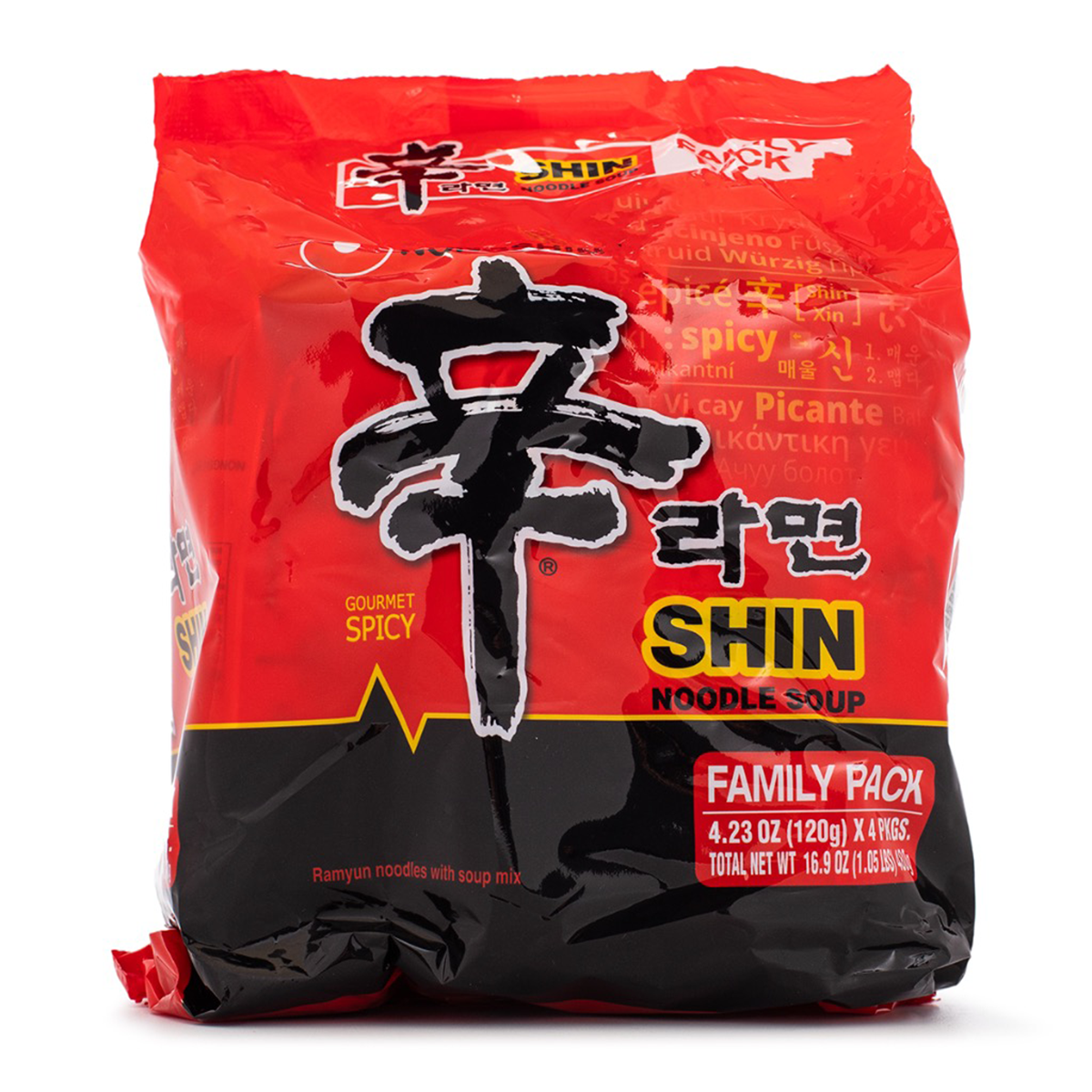 Nongshim Shin Ramyun Noodle Soup, Family Pack - 1 Unit