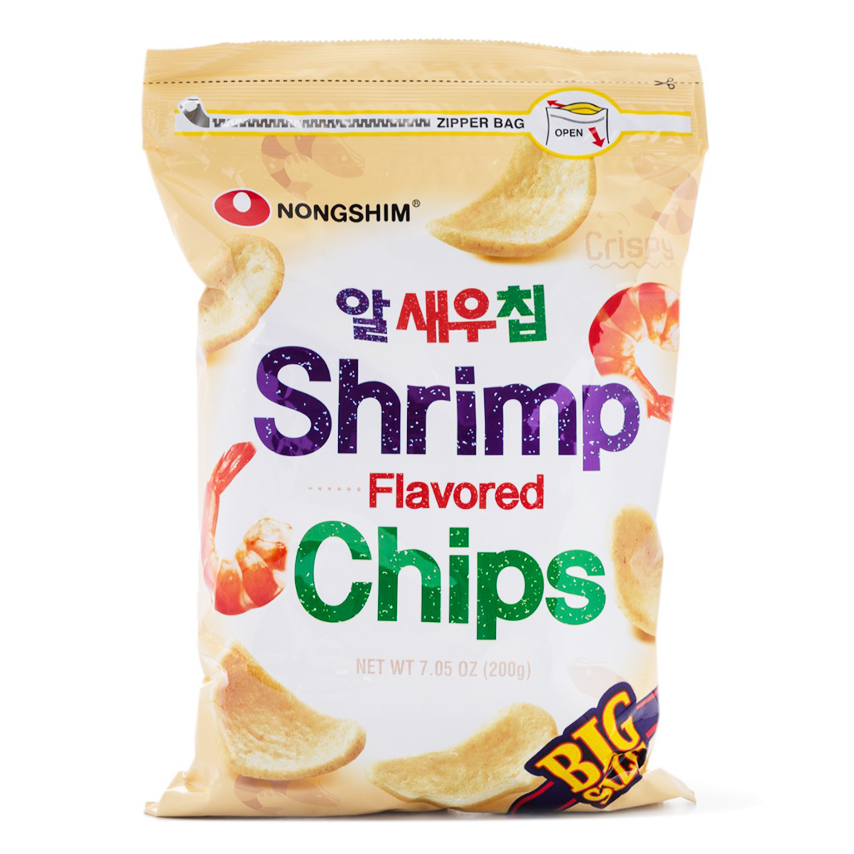 NONGSHIM Shrimp Flavored Chips Big Size 7.05oz (200g)
