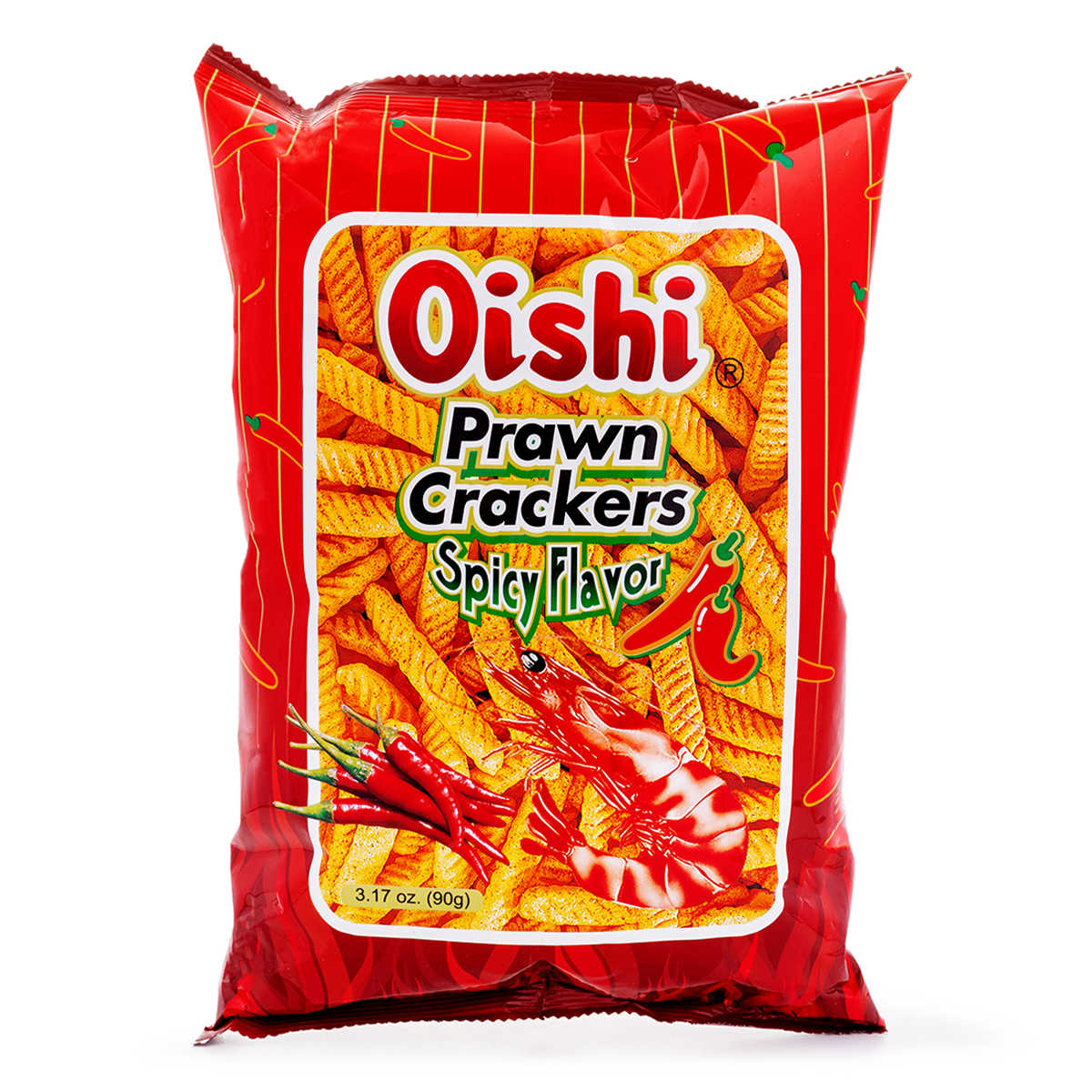 Oishi Prawn Crackers Classic Spicy (Big)
