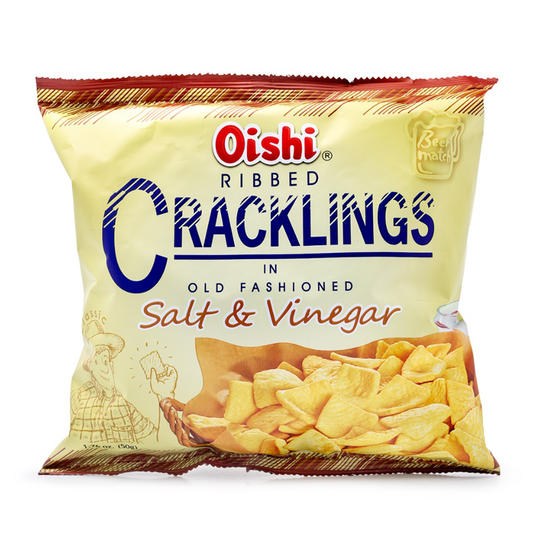 Oishi Ribbed Crackling Salt & Vinegar 50g