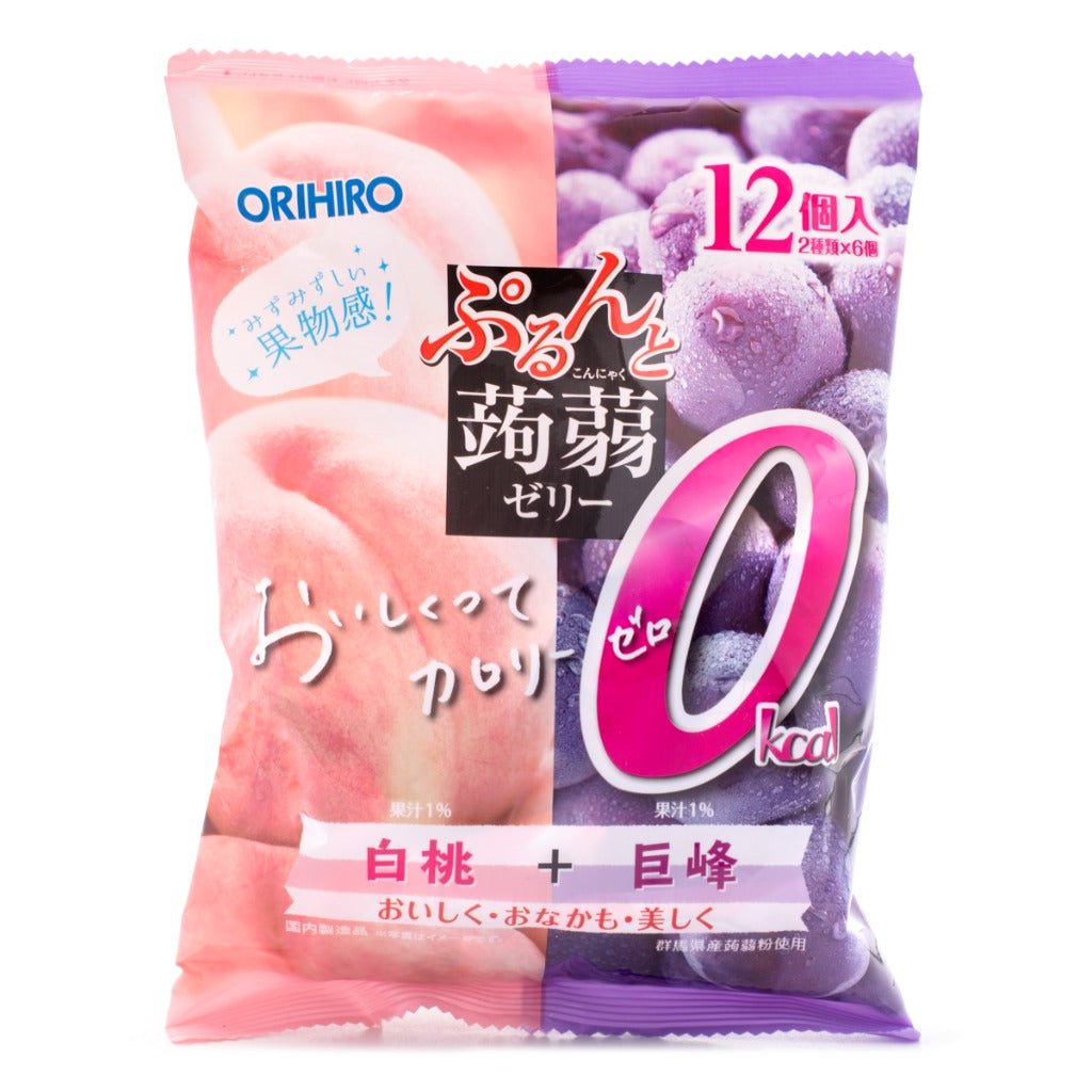 ORIHIRO Jelly Peach Kyoho Grape Flavor 12 Pcs