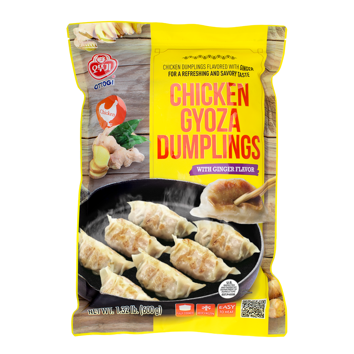 OTTOGI CHICKEN GYOZA DUMPLINGS WITH GINGER 1.32lb