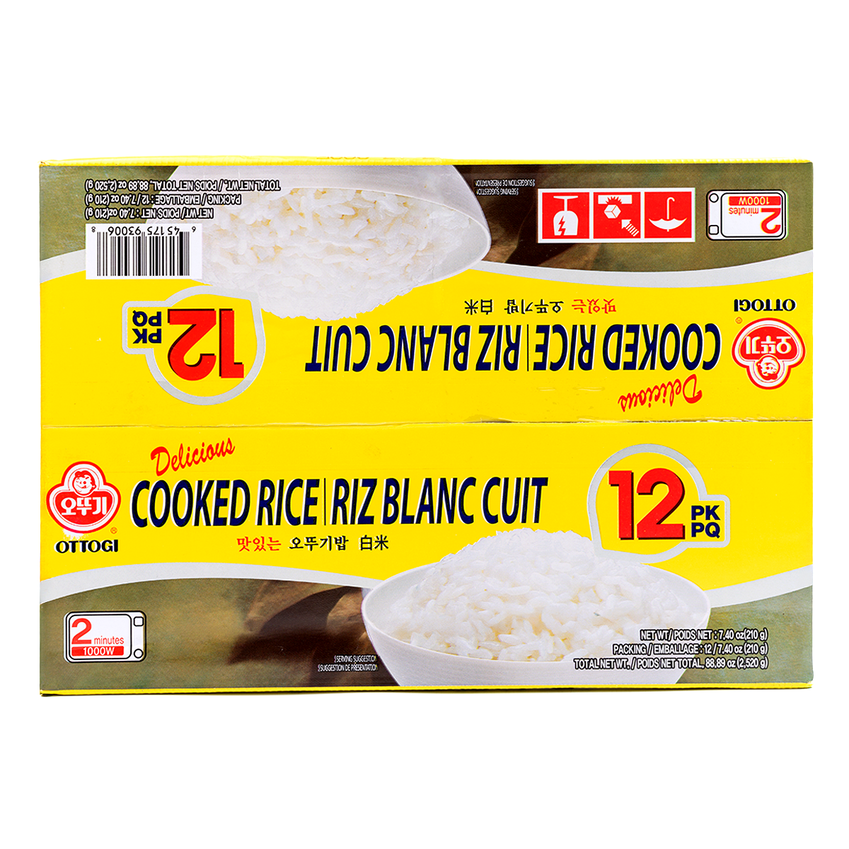 Ottogi Cooked White Rice 12Pk