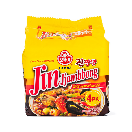 Ottogi Jin Jjambbong Spicy Seafood Noodles 130g x 4ct
