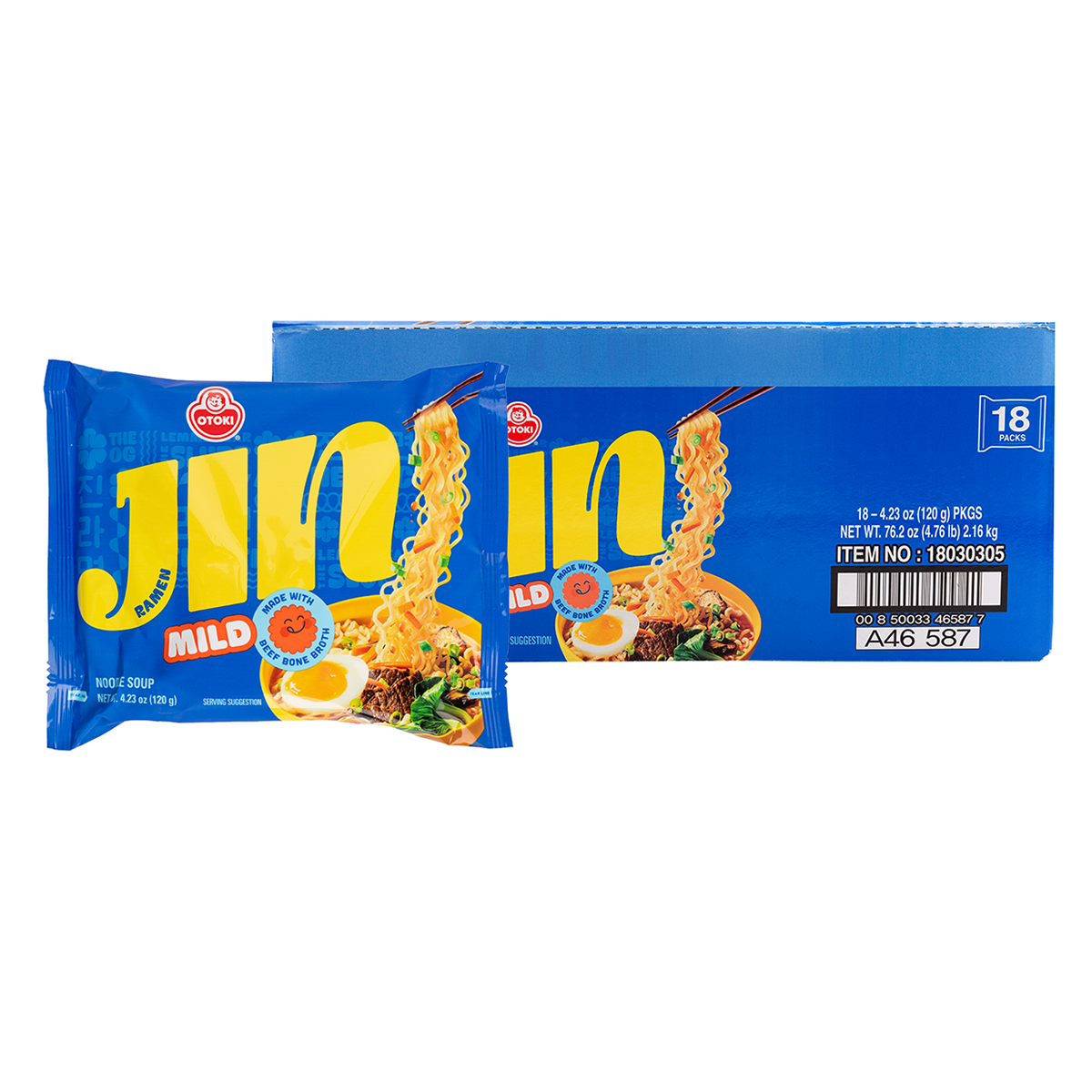[OTTOGI] JIN RAMEN MILD 1Box